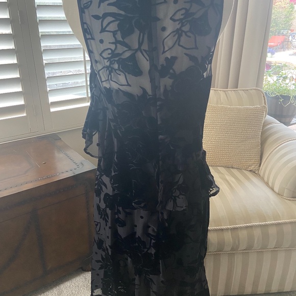 Black Velvet Flirty Dress - Picture 2 of 6